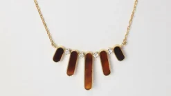 Collier en Or jaune, diamants