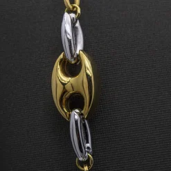 Collier en Or Jaune et Blanc