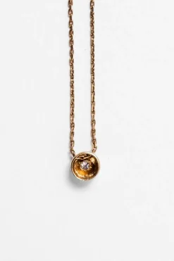Collier en or jaune et diamant