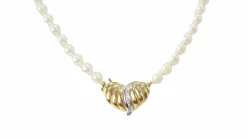 Collier en or jaune et perles de culture