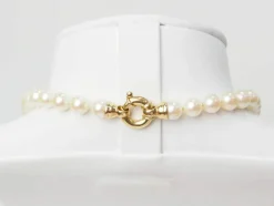 Collier en or jaune et perles d'Akoya