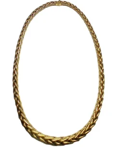 Collier en or jaune, maille palmier