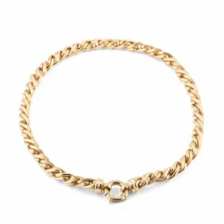 Collier en or jaune maille jaseron