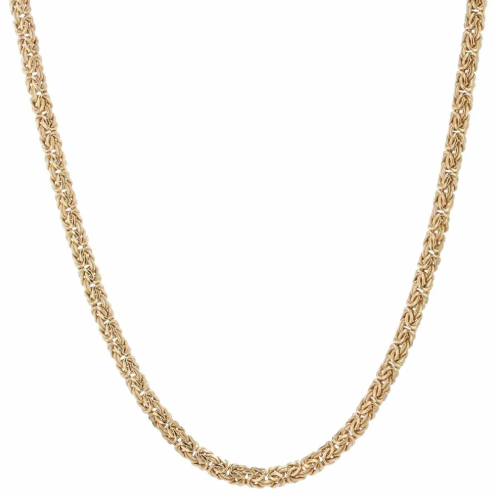 Collier en or jaune maille entrelacée