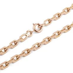 Collier en or jaune maille força limé