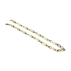 Collier en or jaune maille fantaisie.
