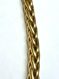 Collier en or jaune, maille palmier