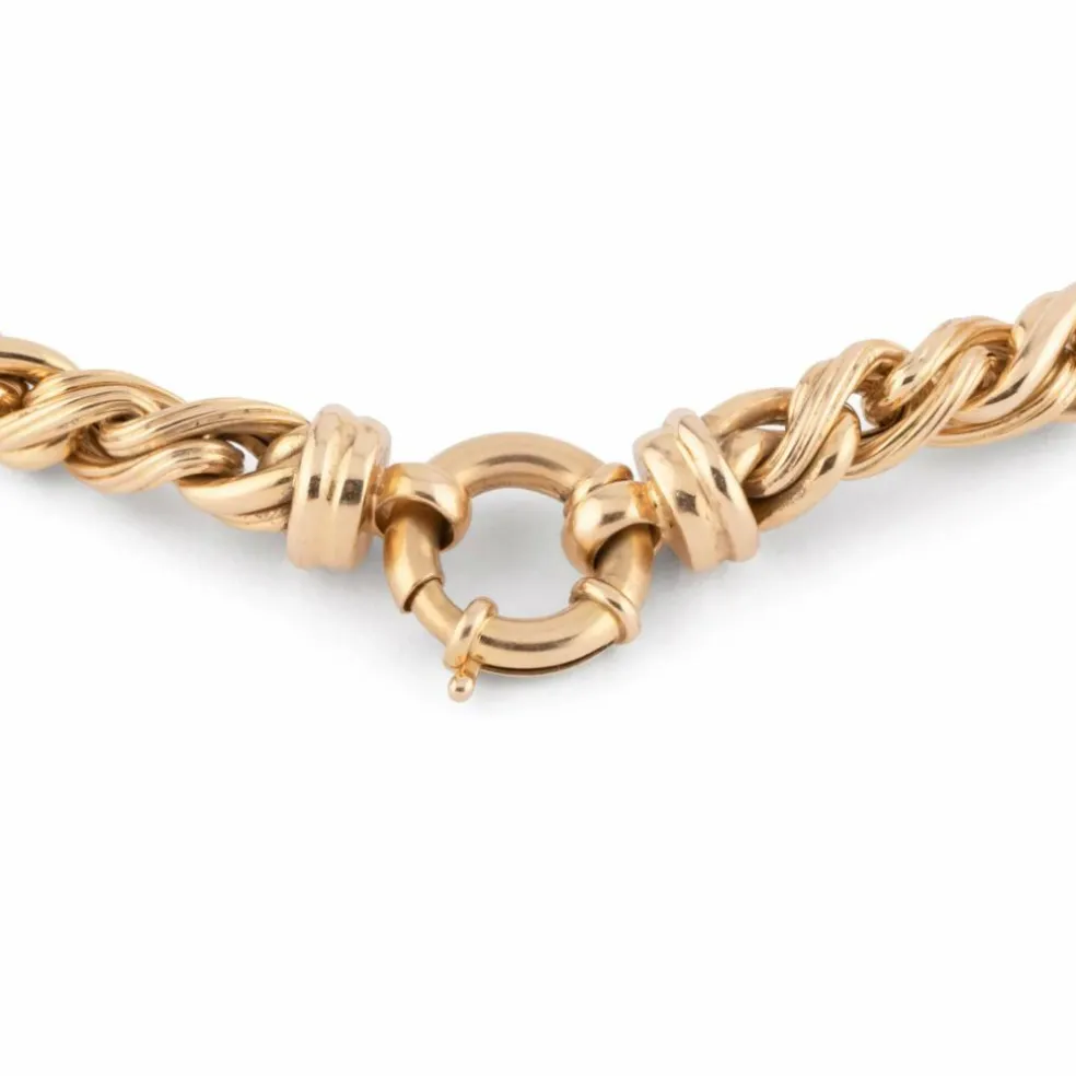 Collier en or jaune maille jaseron