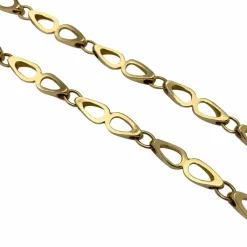 Collier en or jaune maille fantaisie.