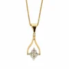 Collier en or jaune mobile avec saphirs et diamants