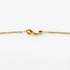 Collier en or jaune mobile avec saphirs et diamants