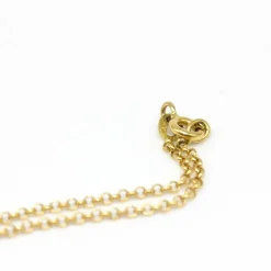 Collier en or jaune topaze émeraude