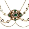Collier en or émaillé et perles fines