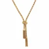 Collier en or maille orvet et ses pompons d'or