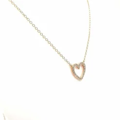 Collier en or rose & diamants