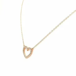 Collier en or rose & diamants