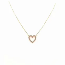 Collier en or rose & diamants
