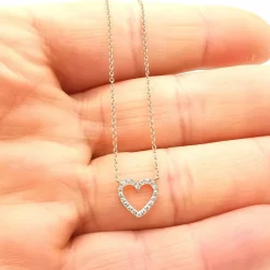 Collier en or rose & diamants