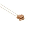Collier en or rose avec diamants