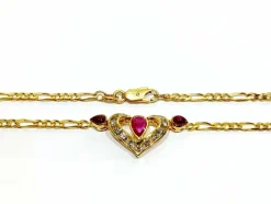 Collier En or, rubis et diamants