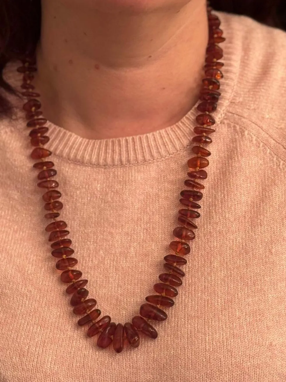 Collier en perle d'Ambre