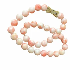 Collier en Perles de Corail Peau d'Ange