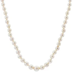 Collier en perles de culture fermoir or jaune