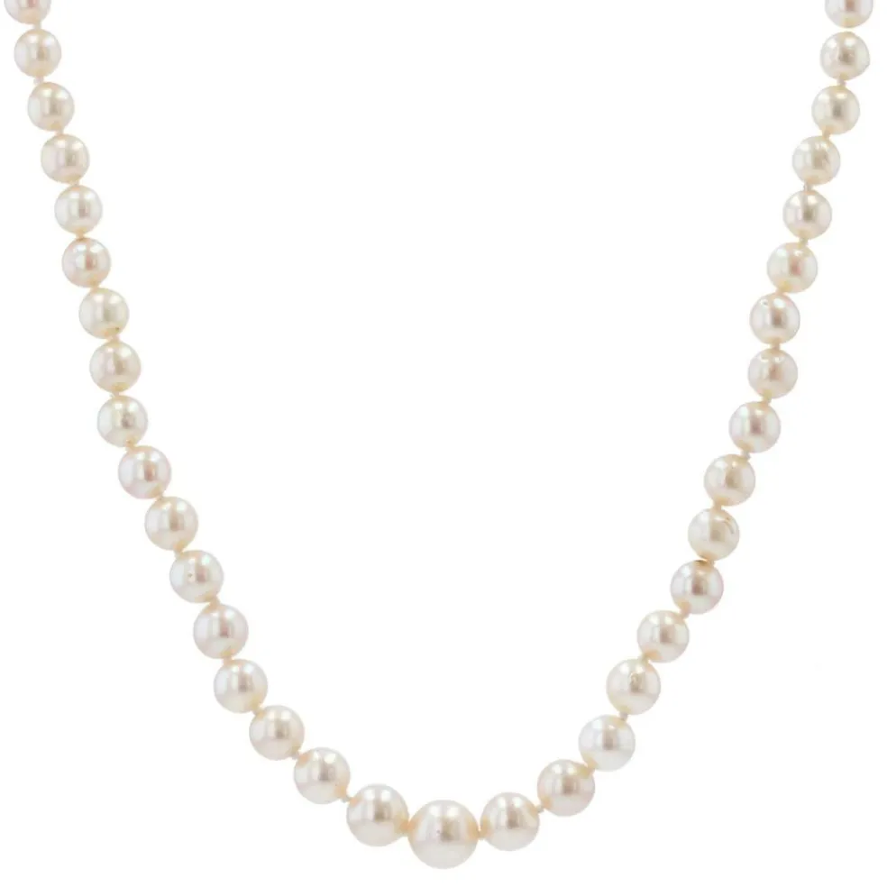 Collier en perles de culture fermoir or jaune