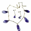 Collier et boucles d’oreilles améthystes