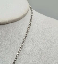 Collier et pendentif HAI or blanc