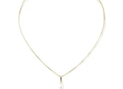 Collier et pendentif perle en or jaune