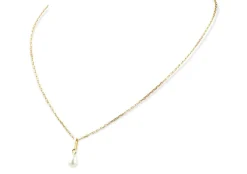 Collier et pendentif perle en or jaune