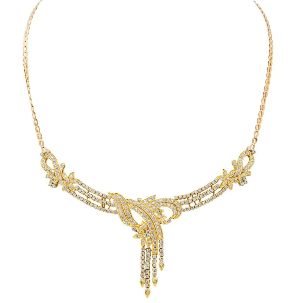 Collier Etoile Or jaune Diamant