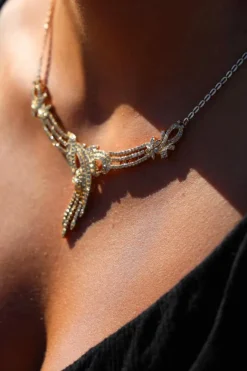 Collier Etoile Or jaune Diamant