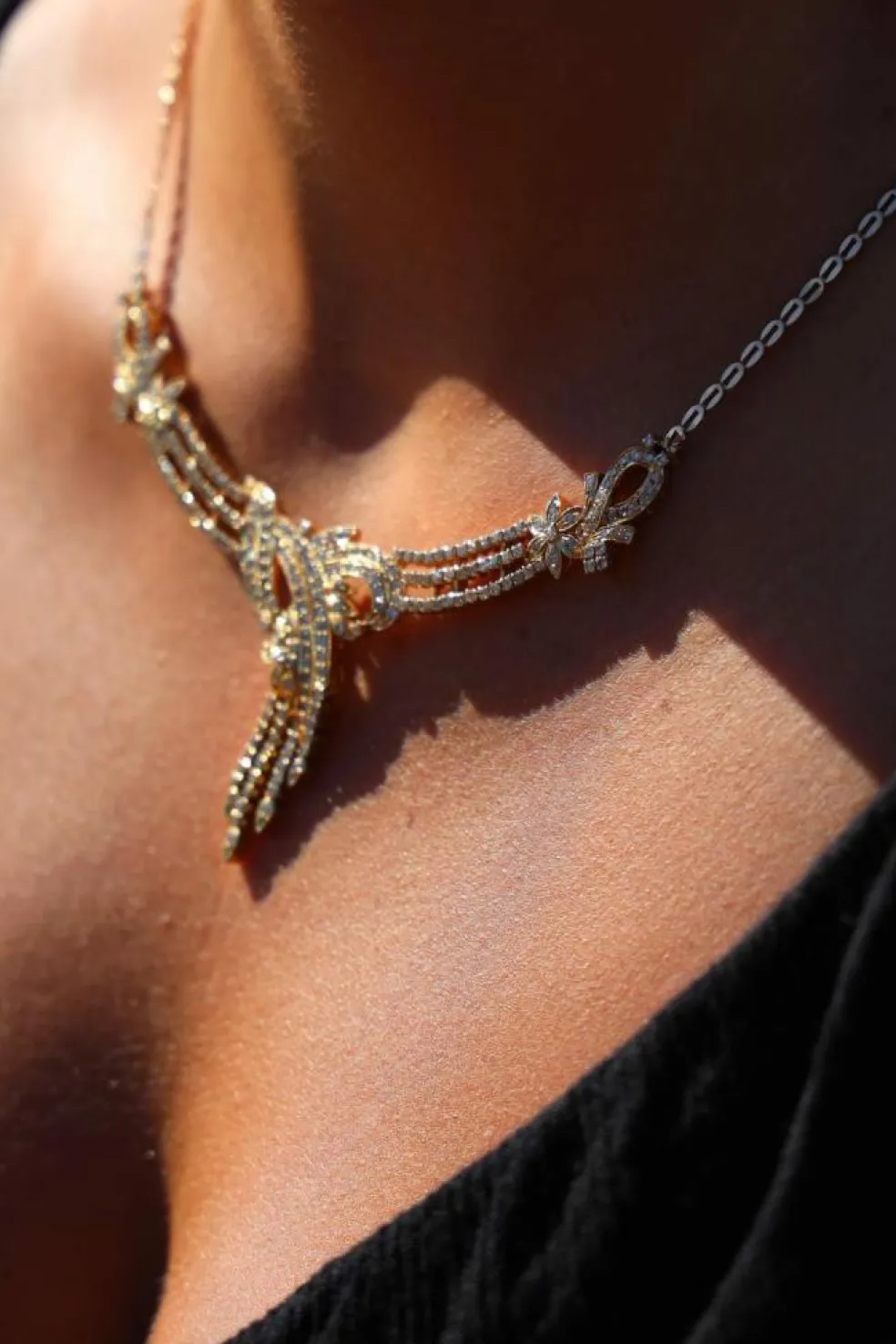Collier Etoile Or jaune Diamant