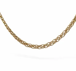 Collier femme or jaune longueur 60 cm