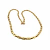 Collier femme réversible en or jaune