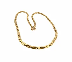 Collier femme réversible en or jaune