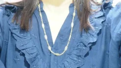Collier filigrane Art Nouveau en or jaune