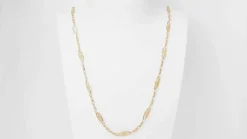 Collier filigrane Art Nouveau en or jaune