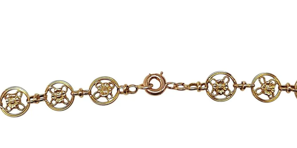Collier filigrane or jaune