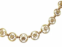 Collier filigrane or jaune