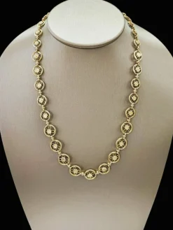 Collier filigrane or jaune