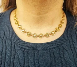 Collier filigrane or jaune