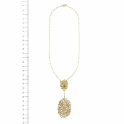 Collier fils d'or entrelacés