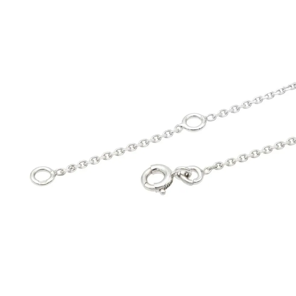 Collier Fleur Or blanc Diamant