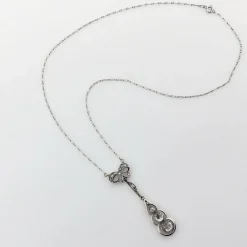 Collier goutte de diamant en or