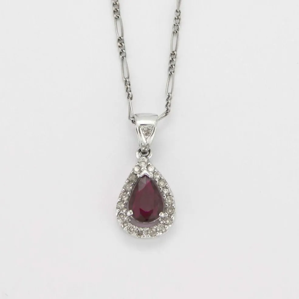 Collier Goutte de rubis