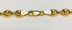 COLLIER GRAIN DE CAFE OR JAUNE