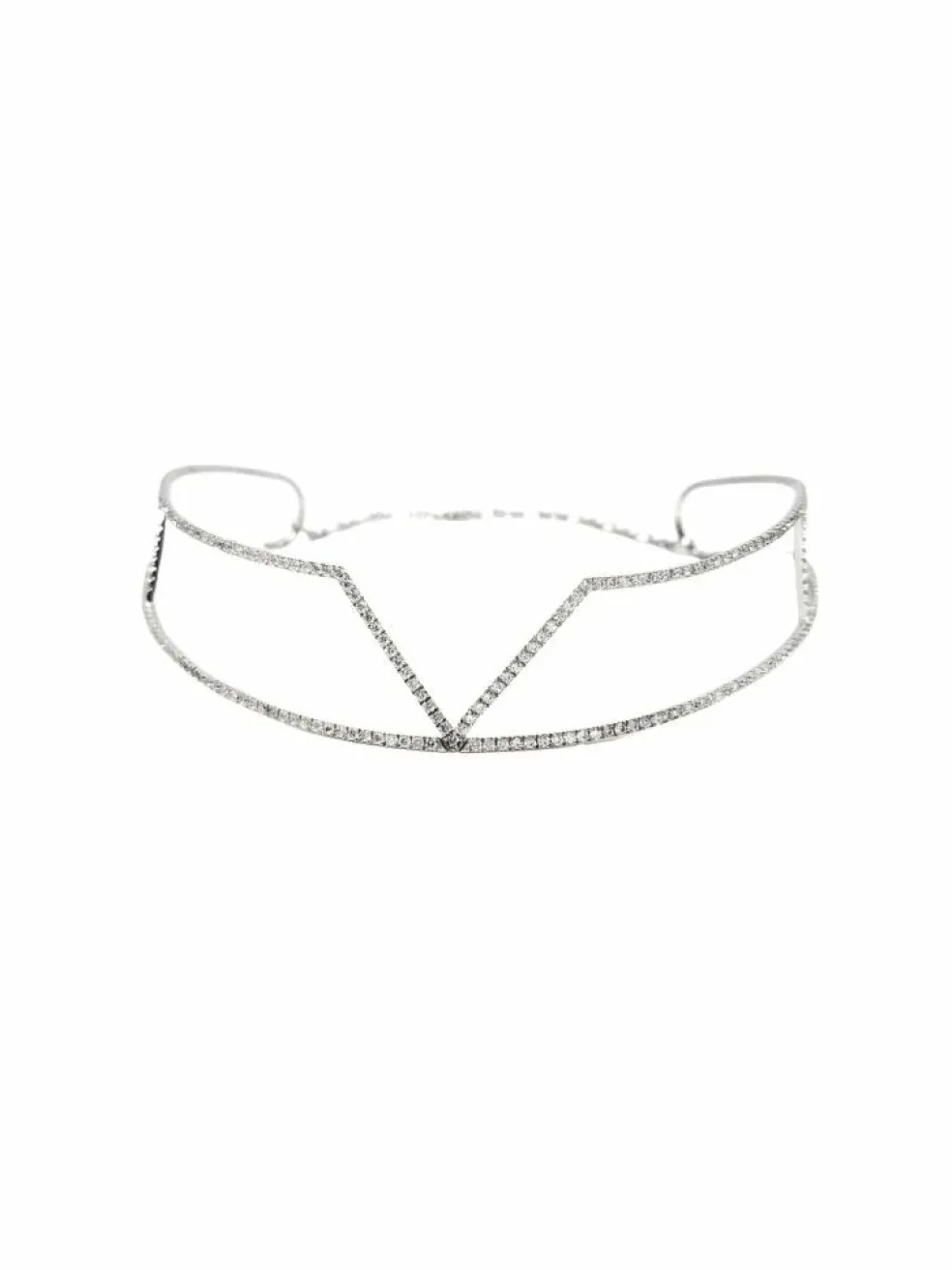Collier Graphique Or blanc Diamant